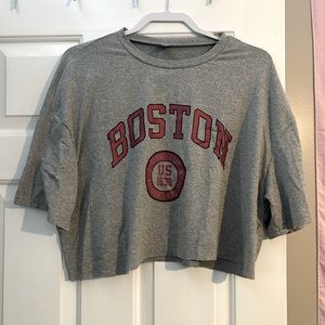 self cropped crop top from shein